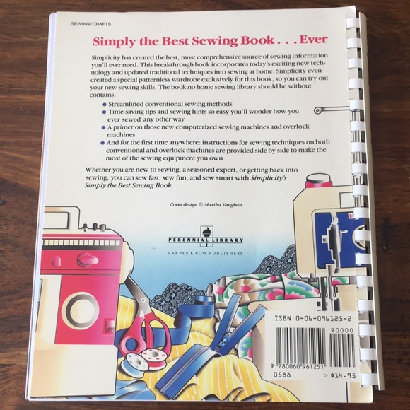 Simplicity’s Simply The Best Sewing Book Spiral Bound (c)1988 - Picture 2 of 12